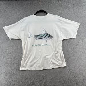 fish stix tee shirt marshall madruga fishing graphic 2XL cotton